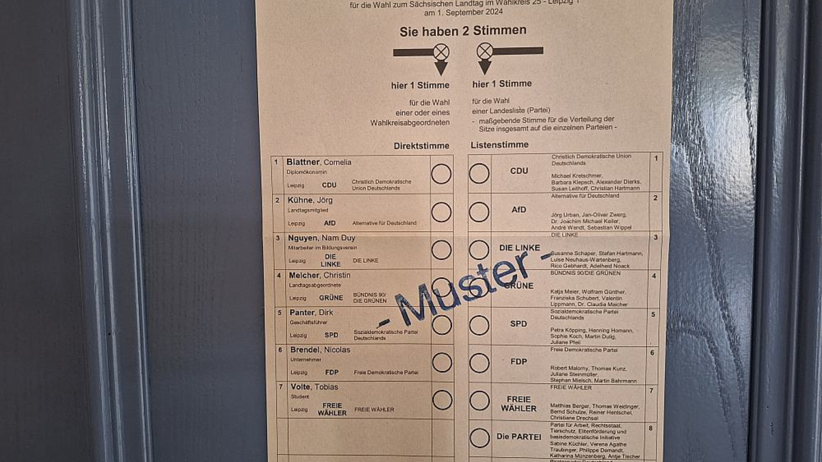 Wahllokal zur Landtagswahl in Sachsen am 01.09.2024 - Foto: über dts Nachrichtenagentur