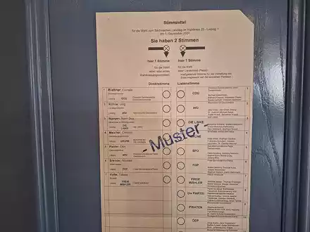 Wahllokal zur Landtagswahl in Sachsen am 01.09.2024 - Foto: über dts Nachrichtenagentur