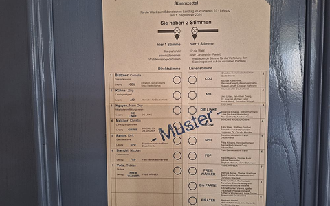 Wahllokal zur Landtagswahl in Sachsen am 01.09.2024 - Foto: über dts Nachrichtenagentur