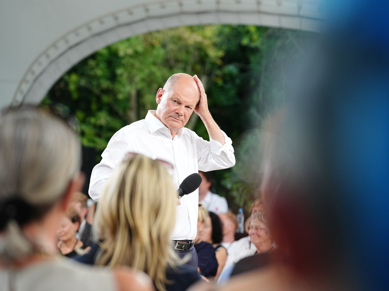 Scholz über Scholz: «Ich bin Läufer und habe eine gute Kondition.» (Archivbild) - Foto: Kay Nietfeld/dpa