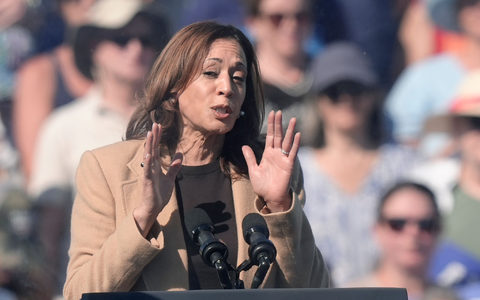 Harris wollte, dass die Mikrofone angeschaltet bleiben.  - Foto: Steven Senne/AP