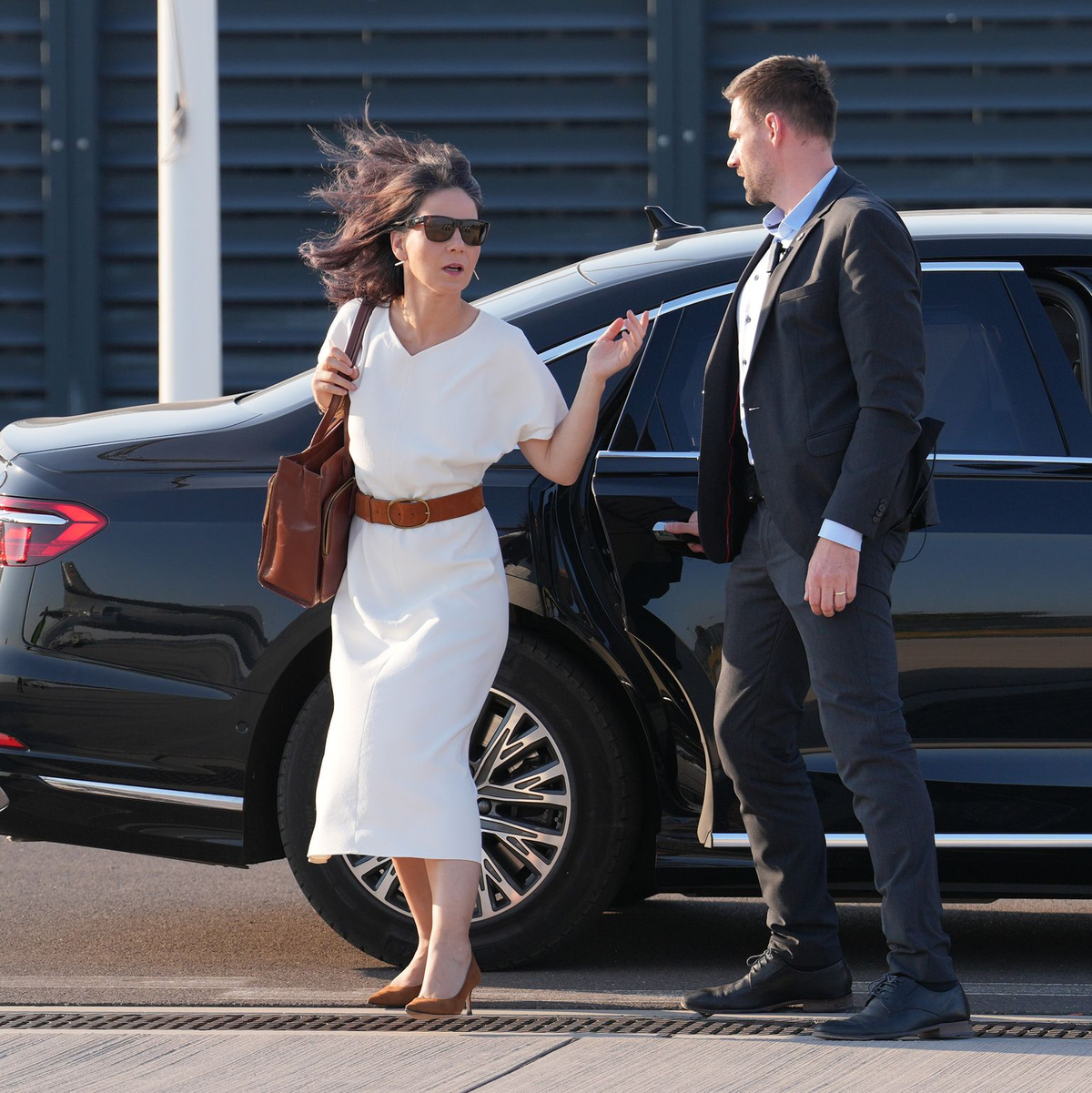 Außenministerin Baerbock setzt sich auf einer weiteren Nahost-Reise für eine Waffenruhe im Gaza-Krieg ein. - Foto: Soeren Stache/dpa