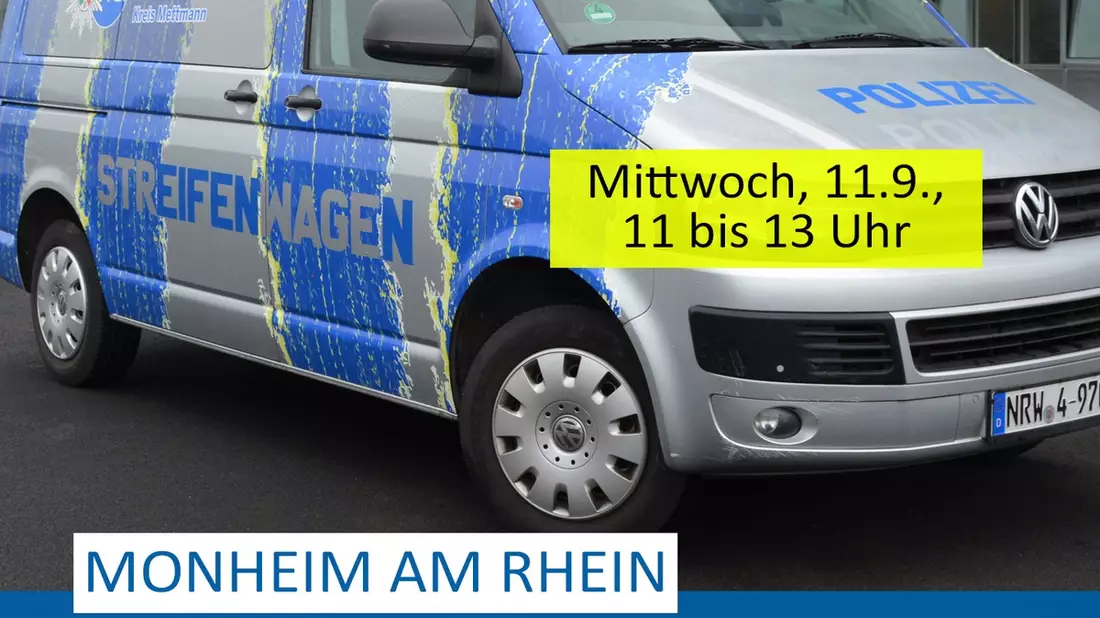 POL-ME: Die Polizei lädt zum Gespräch am Streifenwagen ein - Monheim am Rhein - 2409018 - Bild: presseportal.de
