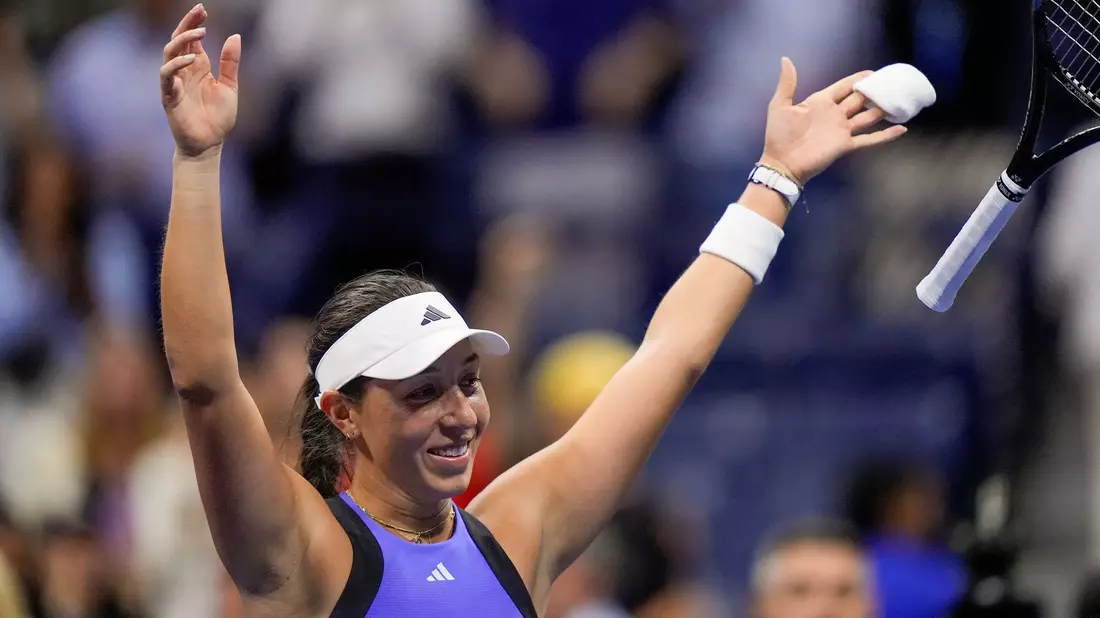 Jessica Pegula hält lange gut mit. - Bild: Julia Nikhinson/AP/dpa
