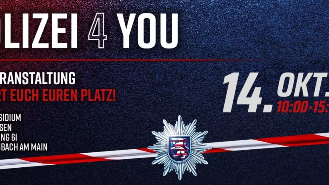 POL-OF: Komm zur Nachwuchs-Infoveranstaltung Polizei4You - Ein Tag nur für Dich in Offenbach - Bild: presseportal.de