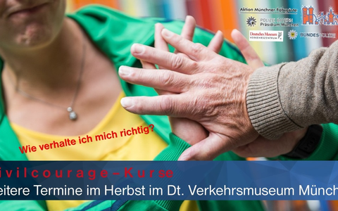 Bundespolizeidirektion München: Aktion Münchner Fahrgäste lädt zum Verhaltenstraining ein / Mit Herz und Verstand handeln - Notfall? Du hilfst - ich auch! - Foto: presseportal.de