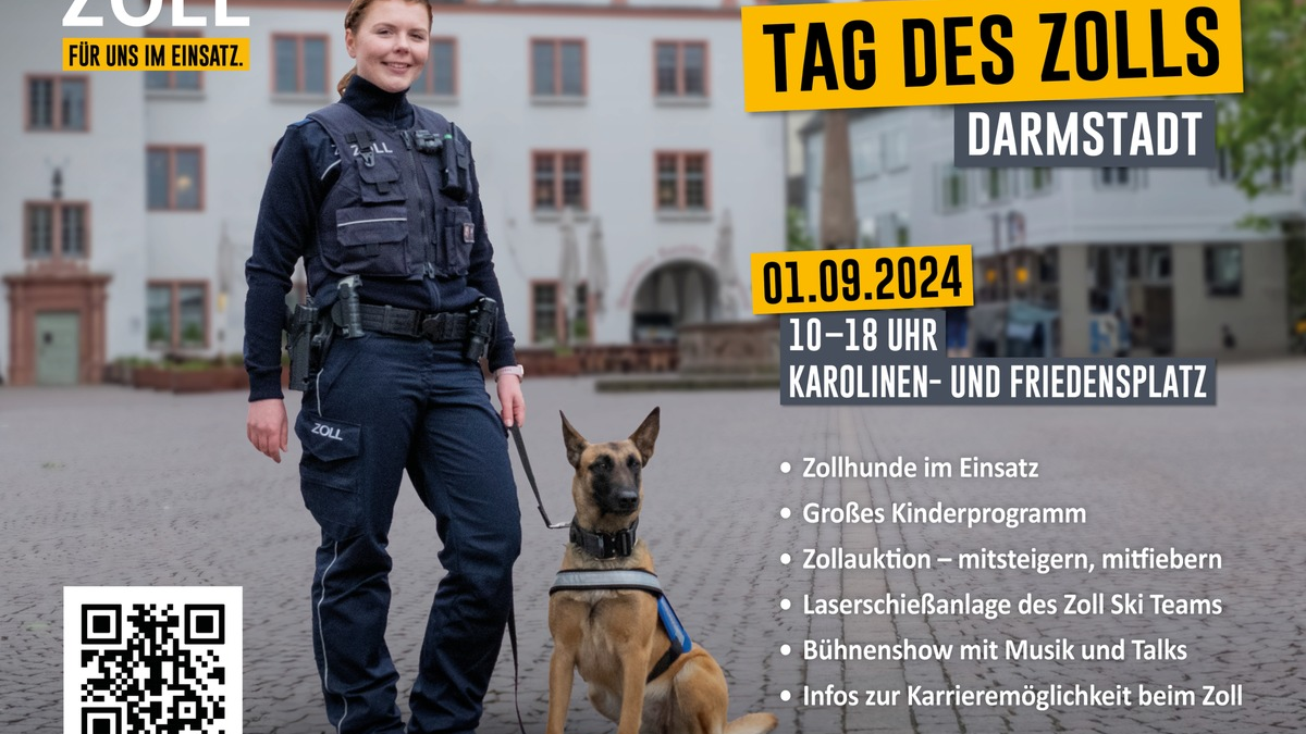 HZA-DA: 11.500 Gäste zu Besuch beim Zoll in Darmstadt - Der Tag des Zolls gewährte Einblick in die Arbeitsvielfalt des Zolls - Foto: presseportal.de