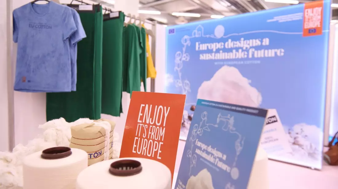 EUCOTTON bringt die Qualität und Nachhaltigkeit europäischer Baumwolle bei Munich Fabric Start ins Rampenlicht - Bild: presseportal.de