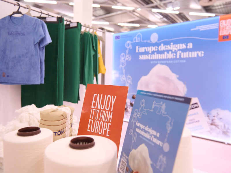 EUCOTTON bringt die Qualität und Nachhaltigkeit europäischer Baumwolle bei Munich Fabric Start ins Rampenlicht - Foto: presseportal.de