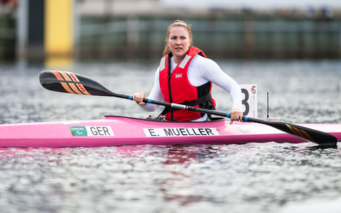 Edina Müller hat bei den Paralympics im Kajak über 200 Meter die Bronzemedaille gewonnen. - Foto: Marius Becker/dpa