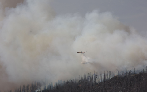 Vor zwei Jahren hatte der Landkreis Harz den Katastrophenfall wegen eines Brandes am Brocken ausgerufen - jetzt ist dort wieder ein Feuer ausgebrochen. - Foto: Matthias Bein/dpa
