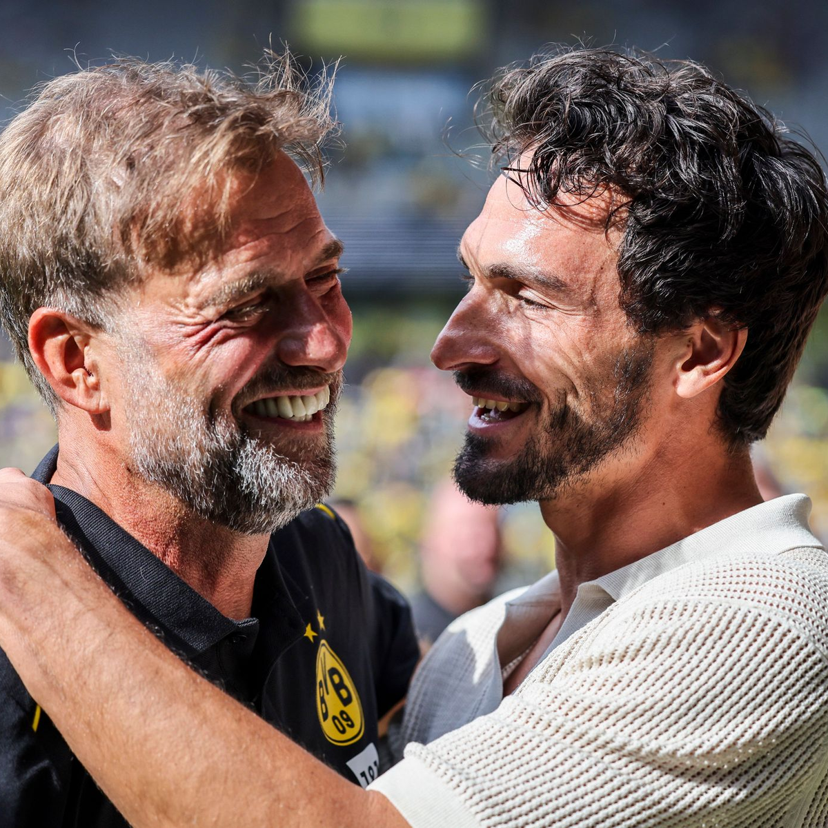Jürgen Klopp und Mats Hummels kehrten kurzzeitig zum BVB zurück - Foto: Christoph Reichwein/dpa