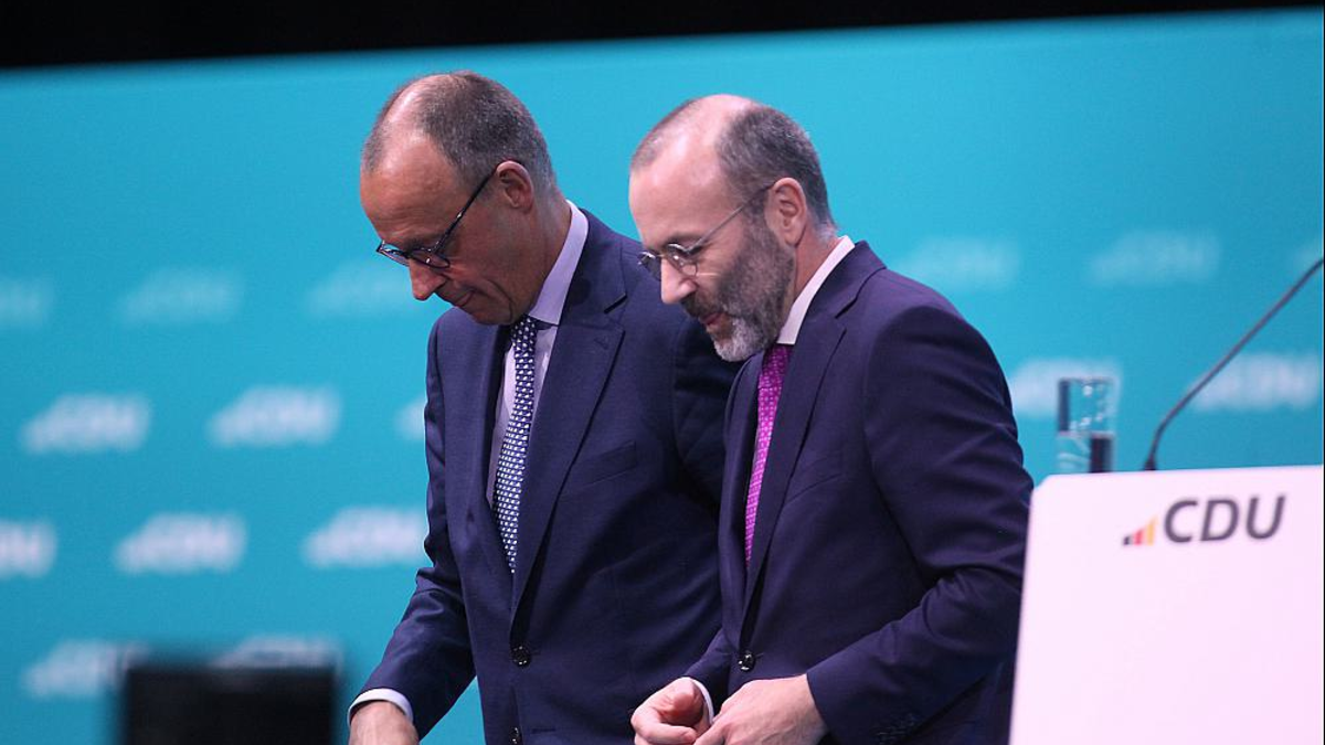 Friedrich Merz und Manfred Weber (Archiv) - Foto: über dts Nachrichtenagentur