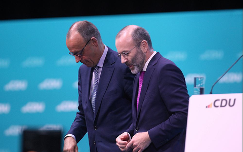 Friedrich Merz und Manfred Weber (Archiv) - Foto: über dts Nachrichtenagentur