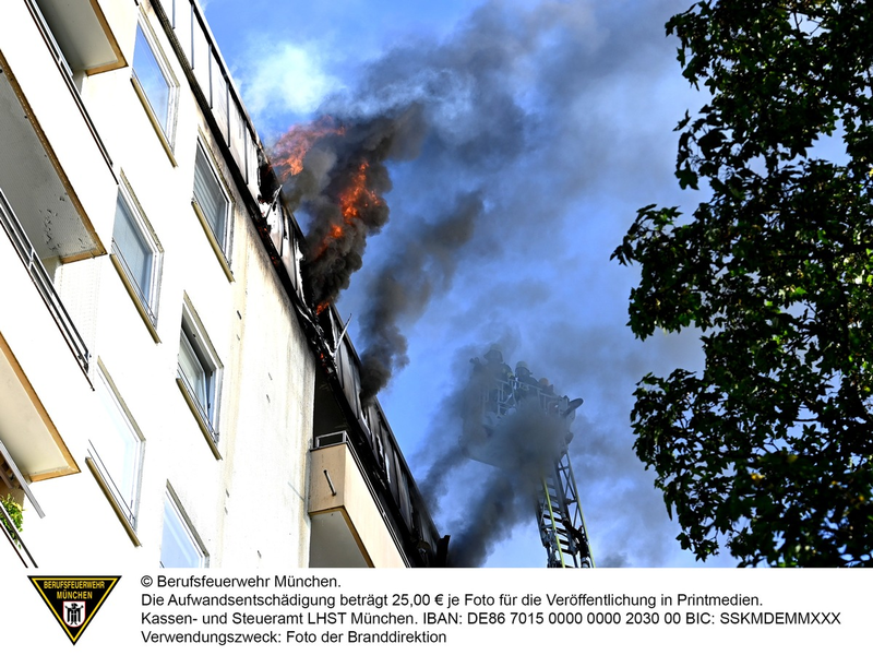FW-M: Update Fischsterben (Westpark); Hochhausbrand (Forstenried) - Foto: presseportal.de
