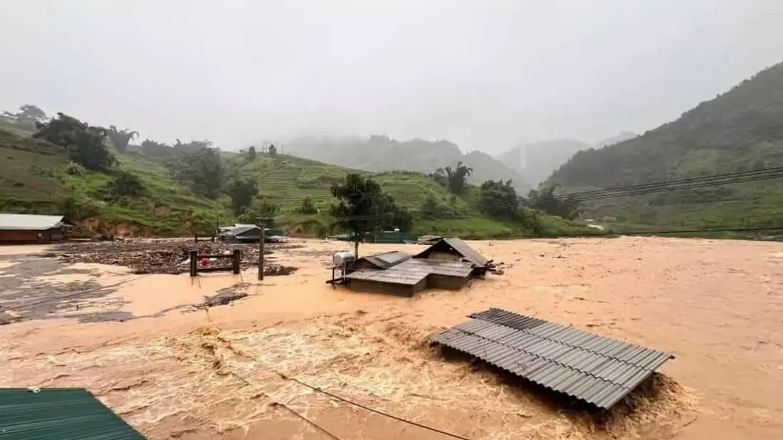 «Yagi» wütete 15 Stunden in Vietnam. - Bild: Do Tuan Anh/VNA/AP/dpa