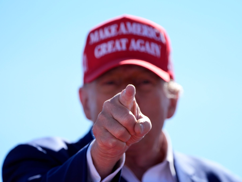 Die Unterstützung für Ex-Präsident Trump ist der Umfrage zufolge stabil. (Archivbild) - Foto: Alex Brandon/AP/dpa