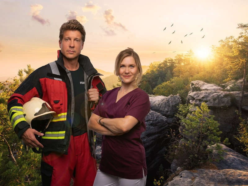 Sebastian Deyle Laura Lippmann Frieda - Mit Feuer und Flamme - Foto: Joyn/Claudius Pflug, presseportal.de