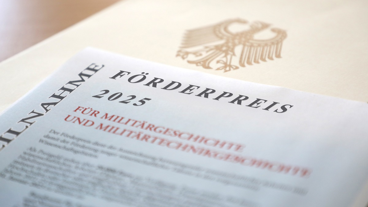 Förderpreis 2025 für Militärgeschichte und Militärtechnikgeschichte - Foto: presseportal.de