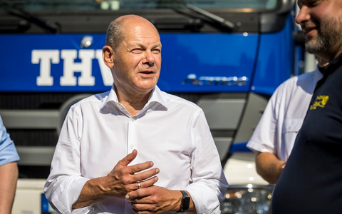 THW LVBEBBST: Professionelle Frauen und Männer, die mit ganzem Herzen beim Einsatz sind - Olaf Scholz besucht den THW-Ortsverband Potsdam - Foto: presseportal.de