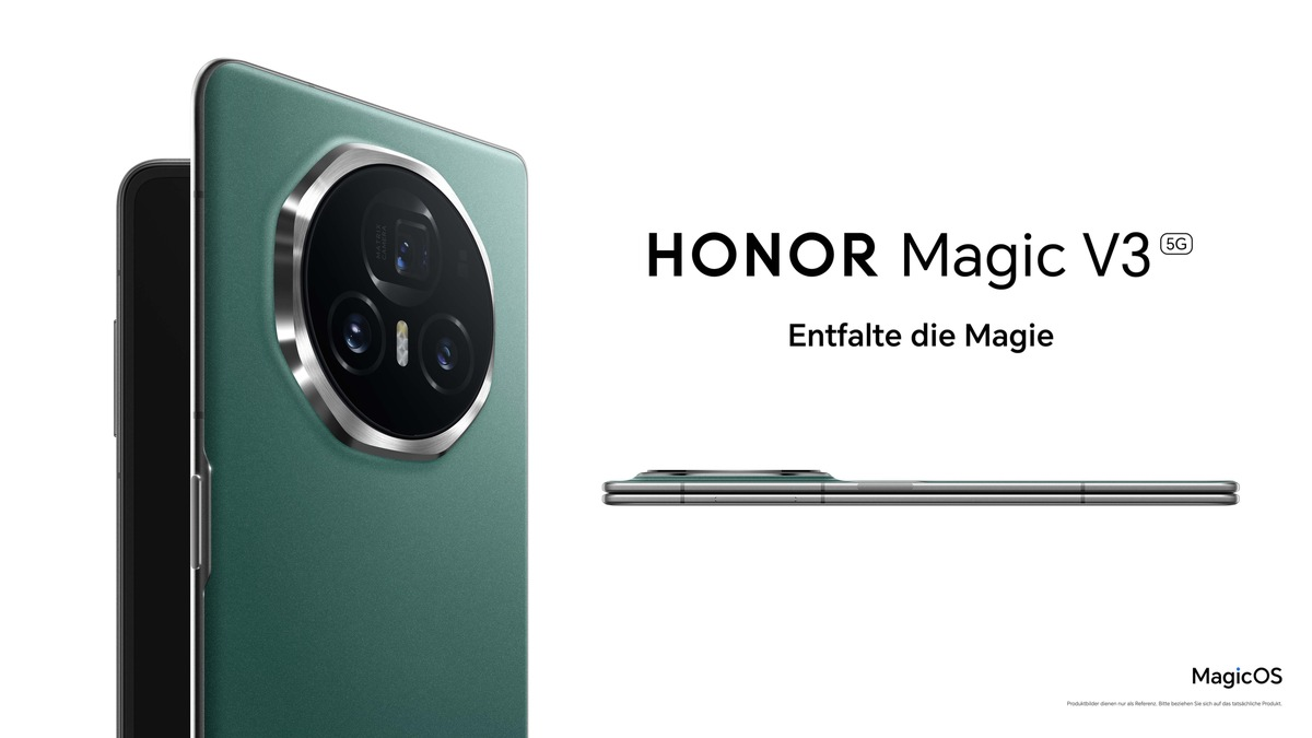 HONOR präsentiert auf der IFA 2024 eine Zukunft voller Möglichkeiten mit dem rekordverdächtigen HONOR Magic V3 / Außerdem: das HONOR MagicBook Art 14, das HONOR MagicPad 2 & die HONOR Watch 5 - Foto: presseportal.de