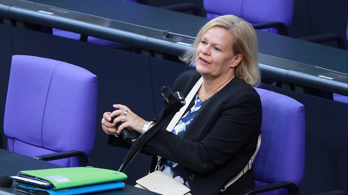 Nancy Faeser am 10.09.2024 - Foto: über dts Nachrichtenagentur