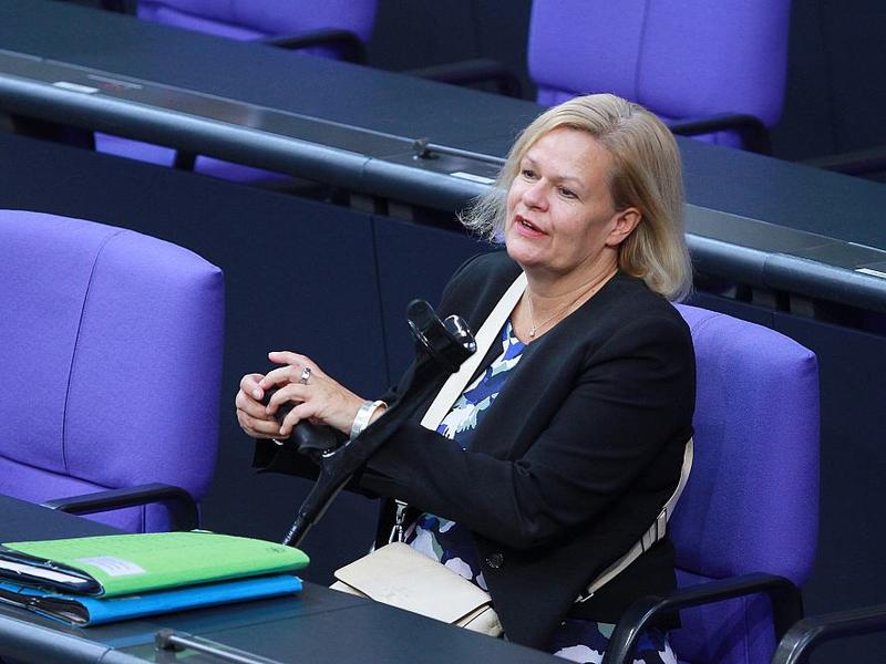 Nancy Faeser am 10.09.2024 - Foto: über dts Nachrichtenagentur