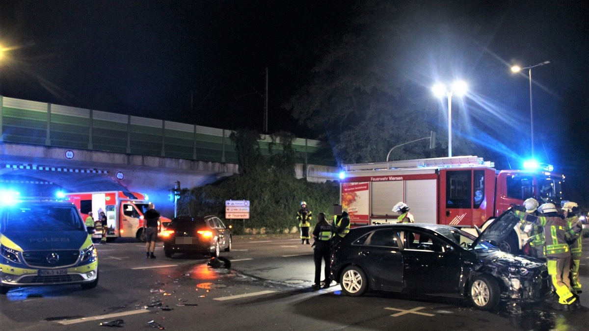 POL-VIE: Nach Abbiegeunfall wird Kreuzung teilweise gesperrt - Foto: presseportal.de