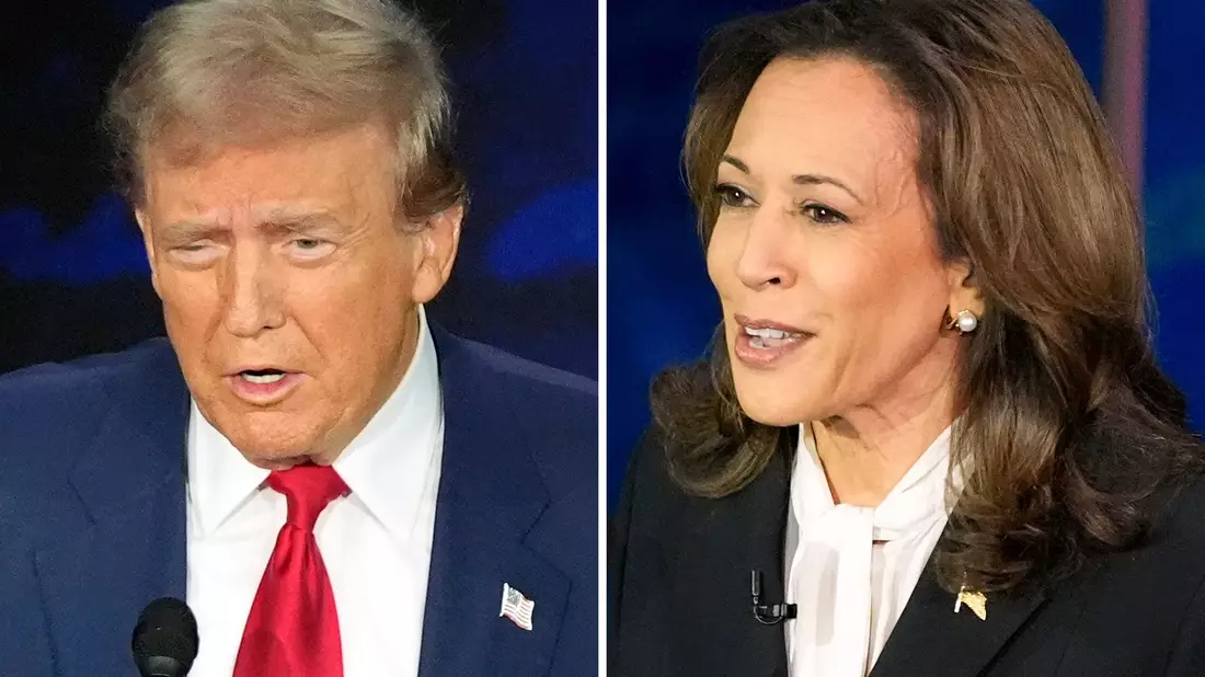Trump greift Harris beim Thema Migration an.  - Bild: Alex Brandon/AP