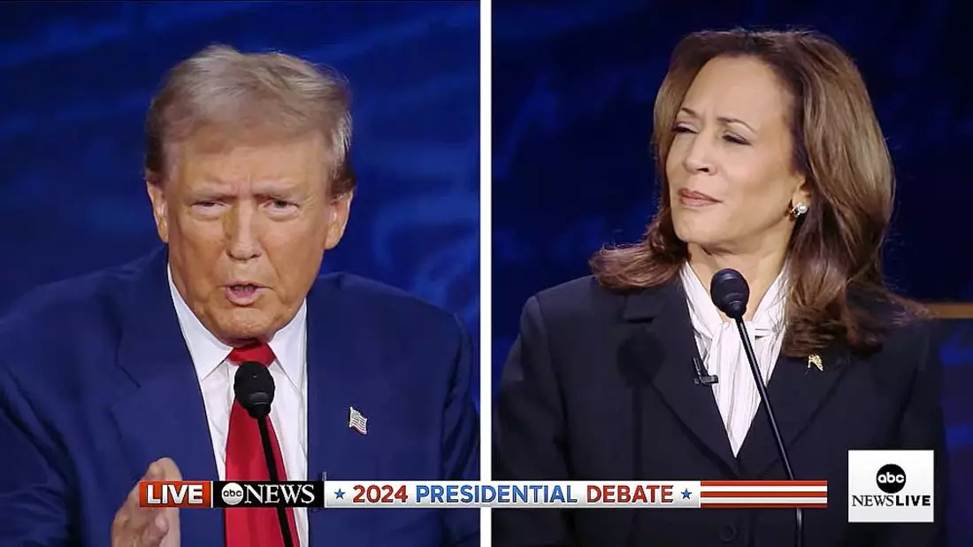 TV-Debatte zwischen Donald Trump und Kamala Harris am 10.09.2024 (US-Ortszeit) - Bild: ABC, über dts Nachrichtenagentur