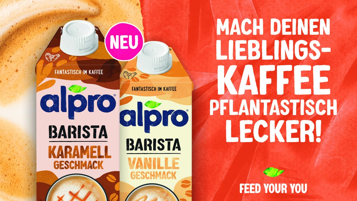 Alpro zelebriert pflanzlichen Kaffeegenuss mit neuen Barista-Produkten und umfassender Kampagne / 