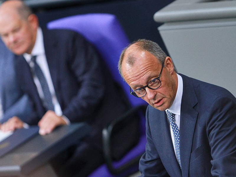 Olaf Scholz und Friedrich Merz am 11.09.2024 - Foto: über dts Nachrichtenagentur