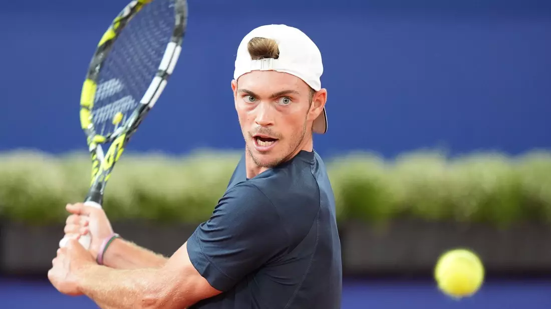Maximilian Marterer holt im Davis Cup gegen Chile den nächsten Punkt für die deutschen Tennis-Herren. - Bild: Marcus Brandt/dpa