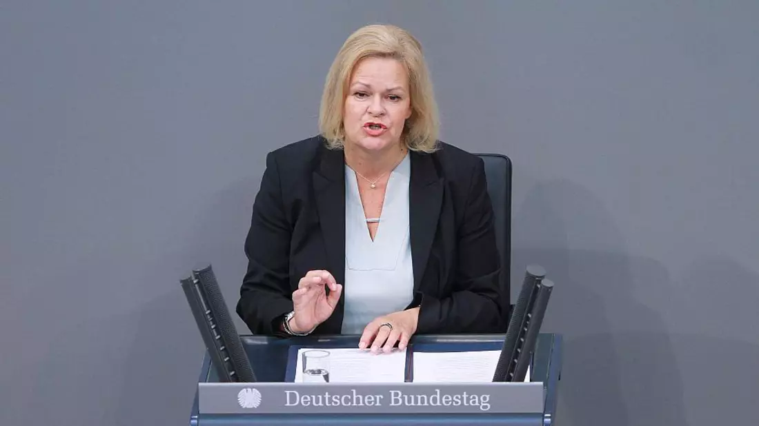 Nancy Faeser am 12.09.2024 - Bild: über dts Nachrichtenagentur