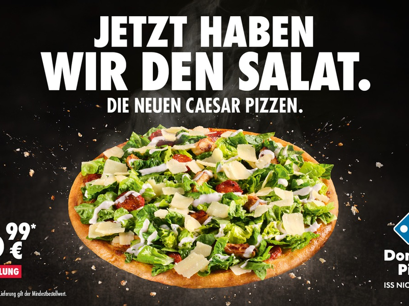 100 Jahre Caesar Salad - Domino's feiert mit der neuen Caesar Pizza - Foto: presseportal.de