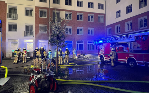FW-KLE: Brand am Postgebäude - Foto: presseportal.de