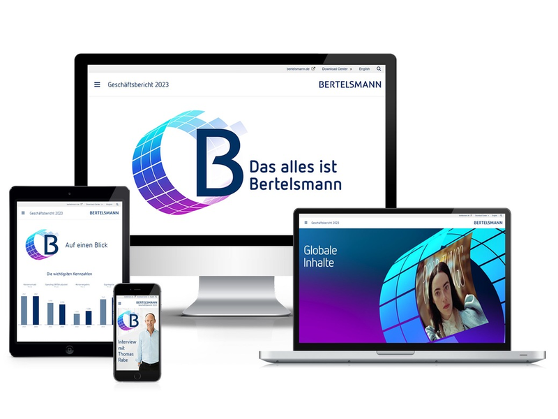Bertelsmann-Geschäftsbericht 2023 mit Platin ausgezeichnet - Foto: presseportal.de