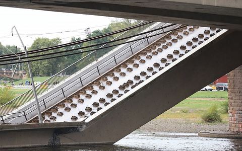 Einsturz der Carolabrücke am 11.09.2024 - Foto: über dts Nachrichtenagentur