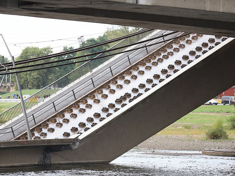 Einsturz der Carolabrücke am 11.09.2024 - Foto: über dts Nachrichtenagentur