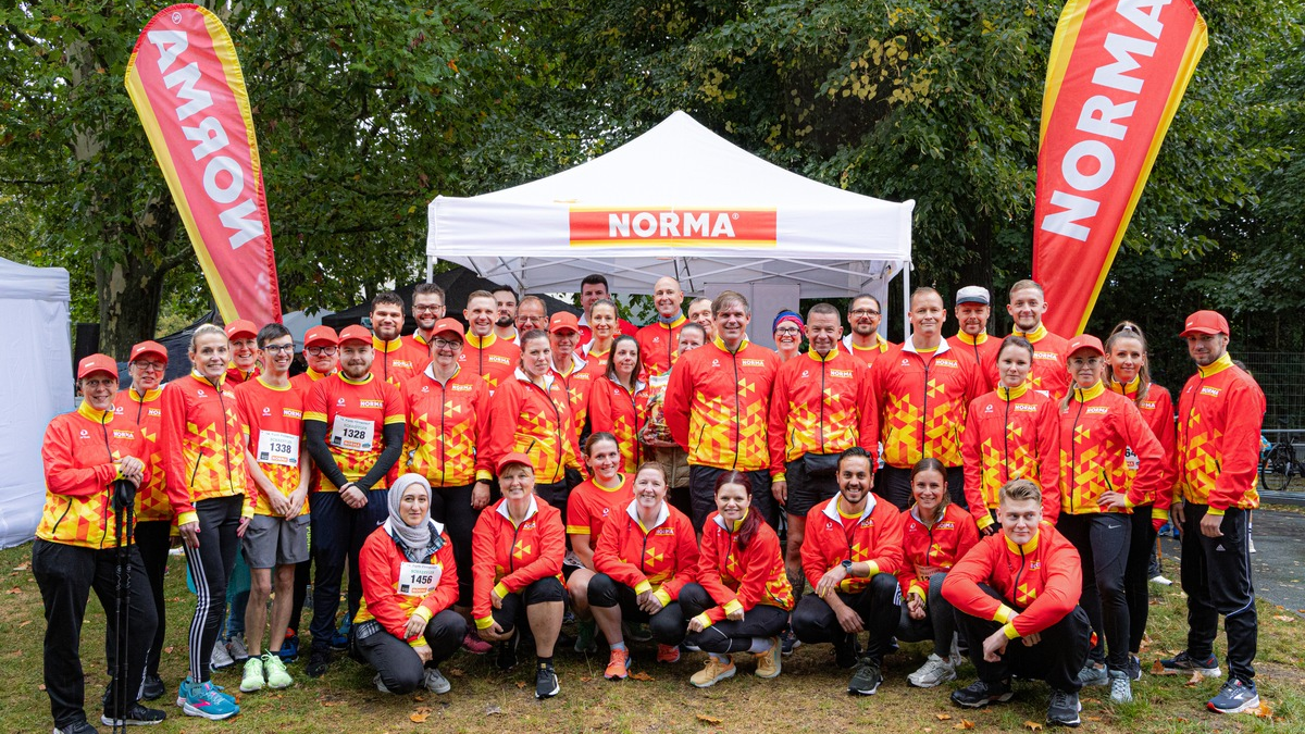 Mit Teamgeist zum Erfolg: Mehr als 80 NORMA-Mitarbeitende gingen beim 14. Fürther Firmenlauf an den Start / 