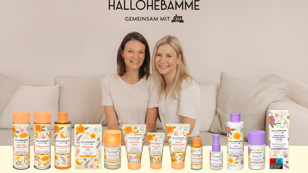 dm launcht die Kooperationsmarke HALLOHEBAMME - Foto: presseportal.de