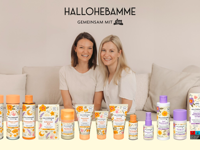 dm launcht die Kooperationsmarke HALLOHEBAMME - Foto: presseportal.de