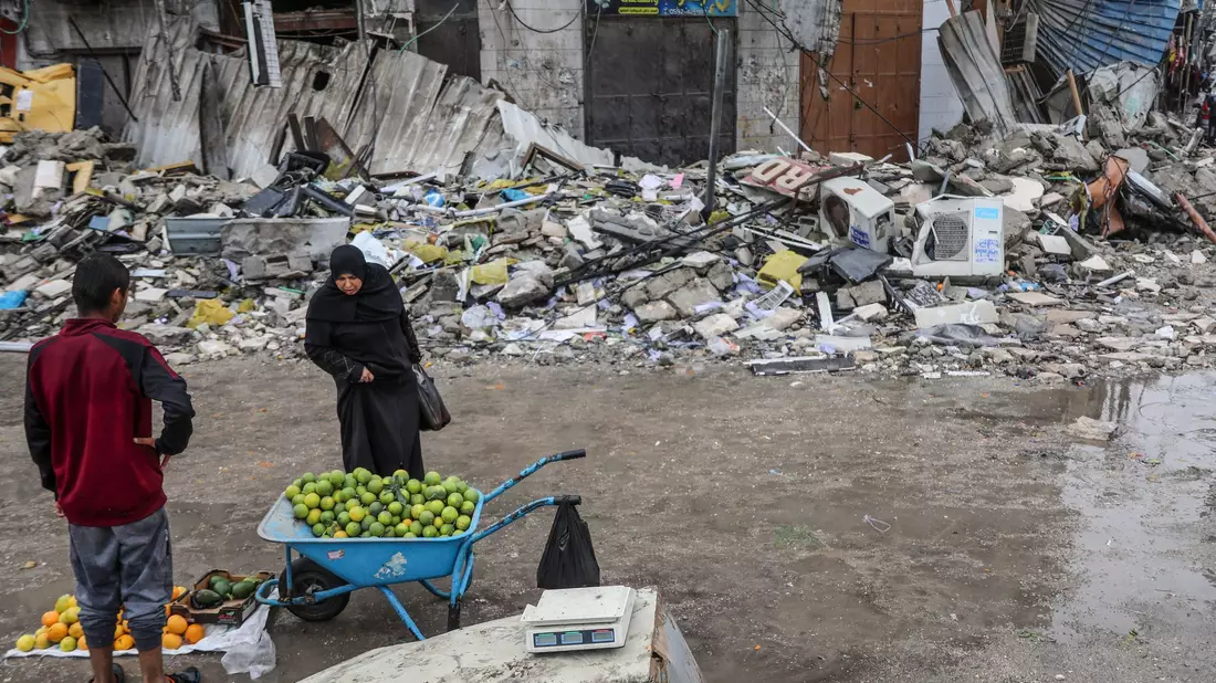 Bis zu 96 Prozent des Landwirtschaftssektors ist im Gazastreifen zerstört (Archivbild) - Bild: Mohammed Hajjar/AP/dpa