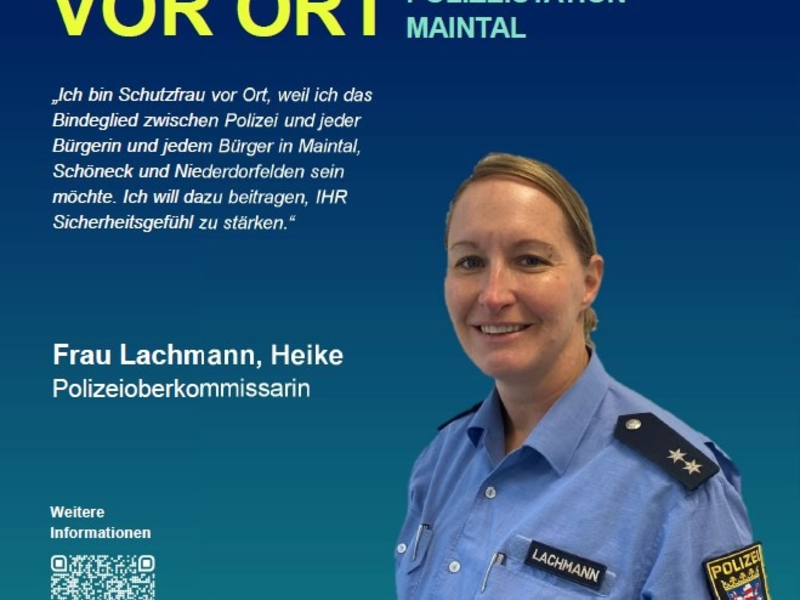 POL-OF: Polizeioberkommissarin Heike Lachmann ist neue Schutzfrau vor Ort in Maintal, Schöneck und Niederdorfelden - Foto: presseportal.de