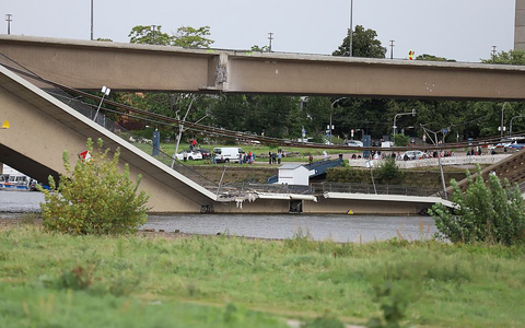 Einsturz der Carolabrücke am 11.09.2024 - Foto: über dts Nachrichtenagentur