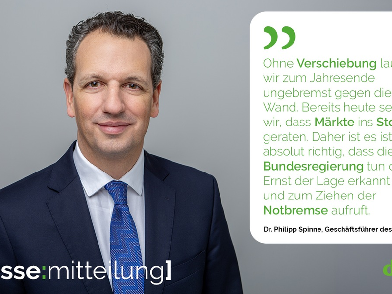 DRV unterstützt Forderung nach einer Verschiebung des Anwendungsstarts für die EUDR I Ohne Verschiebung laufen wir gegen die Wand - Foto: presseportal.de