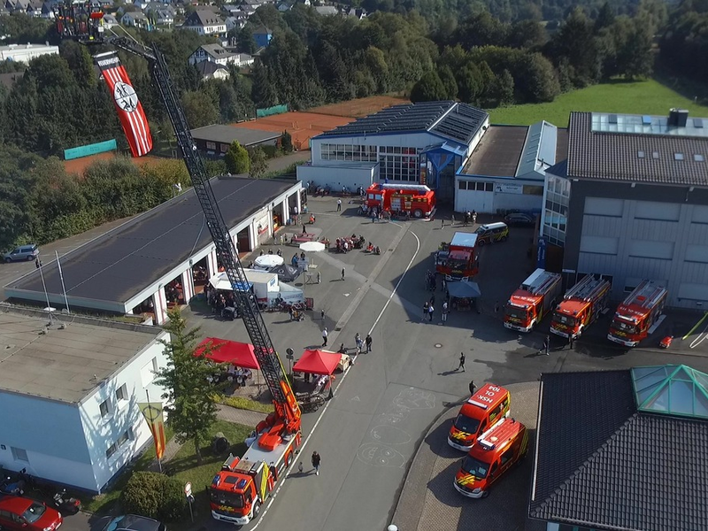 FF Olsberg: Feuerwehrfest mit Kartoffelbraten beim Löschzug Bigge - Olsberg - Foto: presseportal.de