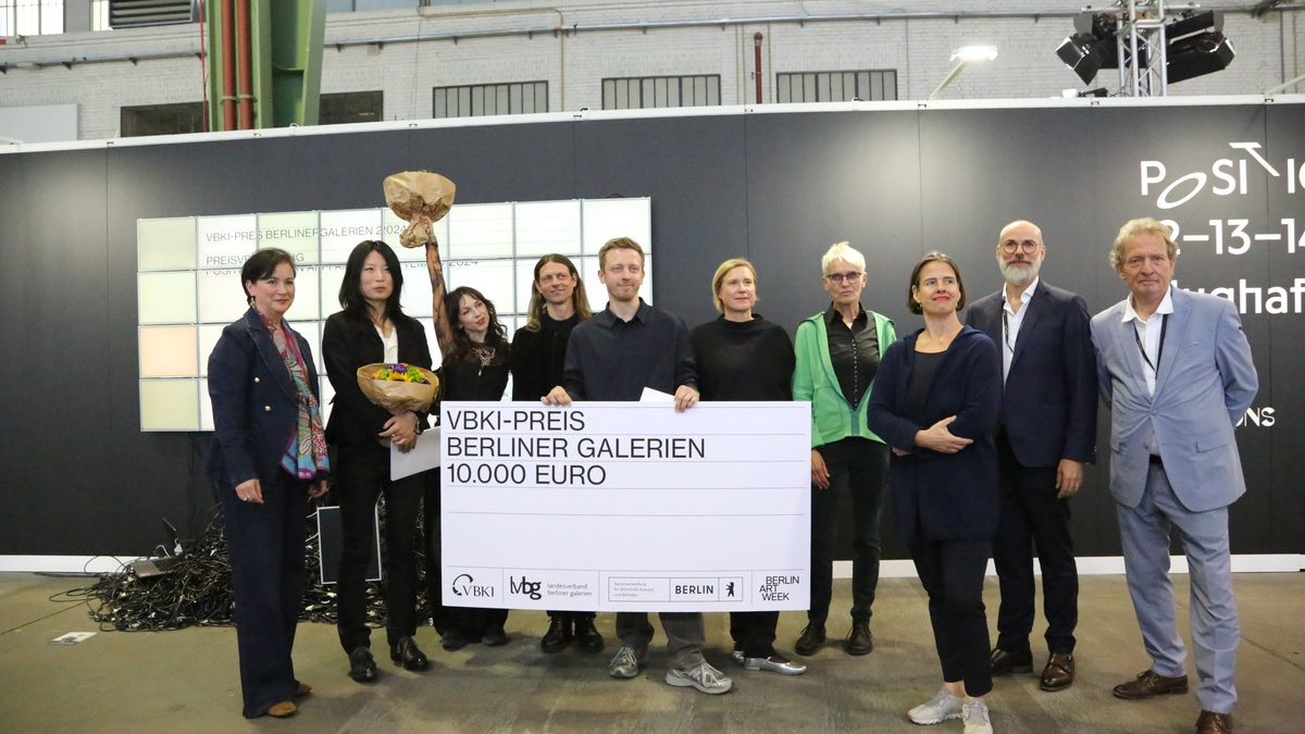 VBKI-Preis BERLINER GALERIEN 2024 geht an die Galerie Anton Janizewski, Anerkennungspreise für die Galerien NADAN und NOME - Foto: presseportal.de