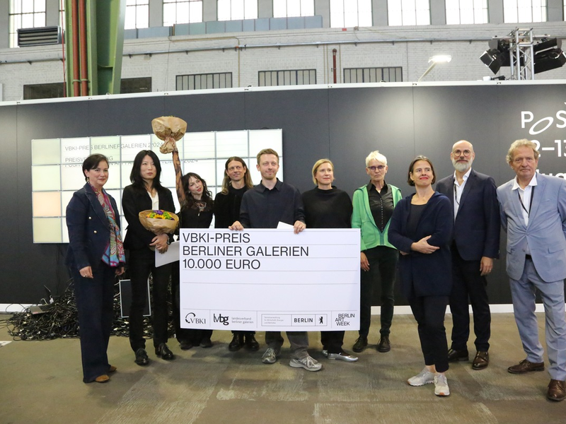 VBKI-Preis BERLINER GALERIEN 2024 geht an die Galerie Anton Janizewski, Anerkennungspreise für die Galerien NADAN und NOME - Foto: presseportal.de