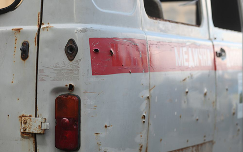 Im Ukraine-Krieg zerschossener Kleinbus (Archiv) - Foto: über dts Nachrichtenagentur